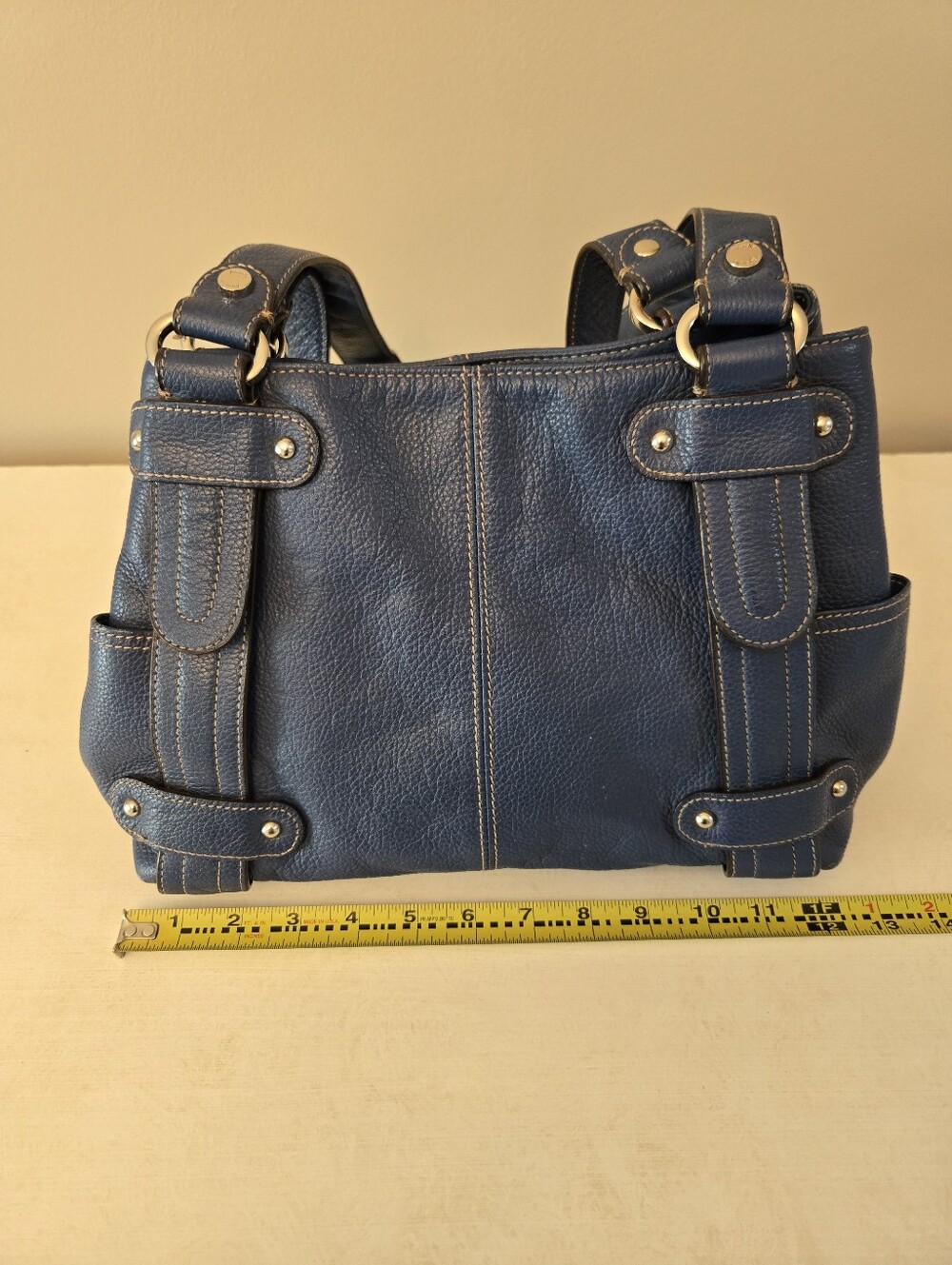 Tignanello Blue Shoulder Bag Satchel - Picture 15 of 16